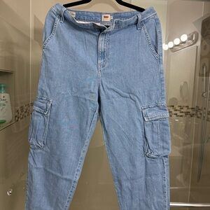 Lee Light Blue Cargo Pants